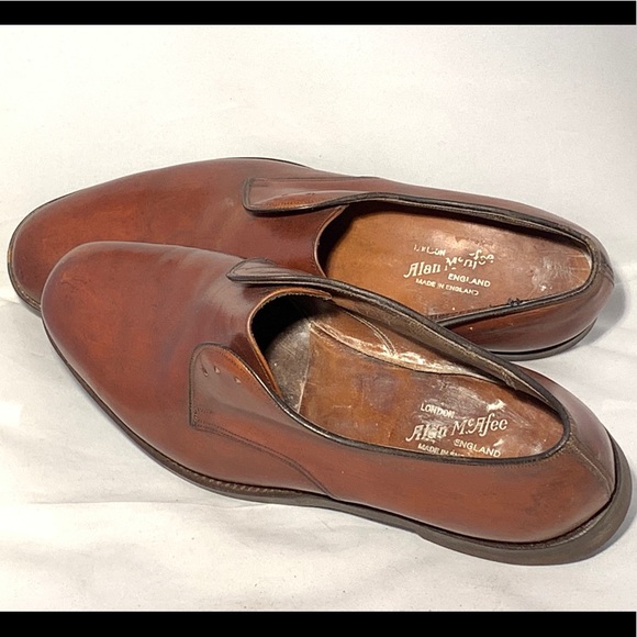 Alan McAfee vintage tan Oxford rubber sole 11.5C - Picture 6 of 6